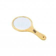 Round Wooden Handheld Mirrors